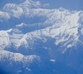 Swiss Alps aerial view