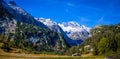 The Swiss Alps - amazing view over the mountains of Switzerland Royalty Free Stock Photo