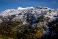 The Swiss Alps - amazing view over the mountains of Switzerland Royalty Free Stock Photo