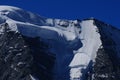 Swiss Alps: Due to the climate change the glaciers are melting