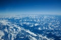 Swiss Alps from high altitude