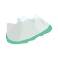 Swiss alps icon, isometric 3d style