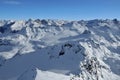 Swiss Alps including Matterhorn and Dent Blanche