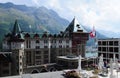 Swiss alps: The legendary Badrutt palace hotel in St. Moritz