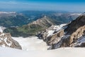 Swiss Alps Mountain Range Landscape, Jungfraujoch, Switzerland Royalty Free Stock Photo