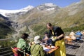 Swiss Alps: Mountain-Restaurant on Alp GrÃÂ¼m.