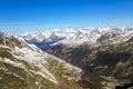 Swiss Alps of the Mischabel group. Royalty Free Stock Photo