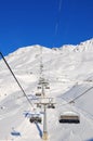 Swiss alps: mountain transport to the White- and Redhorn in Lenzerheide