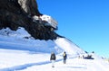 Swiss alps: MÃÂ¶nchshut mountain panoramic view Royalty Free Stock Photo