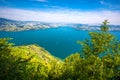 Swiss Alps near Burgenstock with the view of Lucerne Lake, Switzerland, Europe Royalty Free Stock Photo