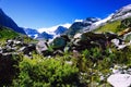 Swiss Alps near Matterhorn and Schwarzsee