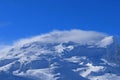 Swiss Alps: Panoramic view to the Wintersport area Parsenn/Weissfluhjoch above Davos City