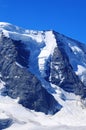 Swiss Alps: The peaks of the Bernina mountain range in the upper Engadin