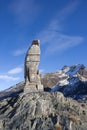 Swiss alps - Simplon Pass and eagle Royalty Free Stock Photo