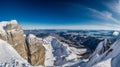 Swiss Alps: Snow-Capped Peaks, Vivid Blue Sky, Breathtaking Mountain Landscape