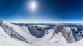 Swiss Alps: Snow-Capped Peaks, Vivid Blue Sky, Breathtaking Mountain Landscape