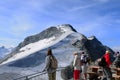 Swiss alps: on top of mount corvatsch in the upper engadin