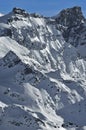 Swiss Alps. West face of the Rosablanche Royalty Free Stock Photo