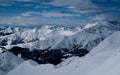 Swiss alps in winter Royalty Free Stock Photo