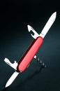 Swiss Army knife, Mobile phone wallpaper, vertical Royalty Free Stock Photo