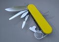 Swiss army knife yellow