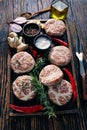 Swiss Atriaux, ground pork wrapped in caul fat Royalty Free Stock Photo