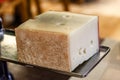 Swiss cheese on a typical raclette Royalty Free Stock Photo