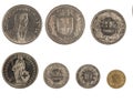 Swiss coins Royalty Free Stock Photo
