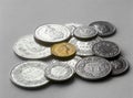 Swiss coins. Royalty Free Stock Photo
