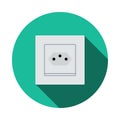 Swiss Electrical Socket Icon Royalty Free Stock Photo