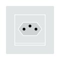 Swiss Electrical Socket Icon Royalty Free Stock Photo