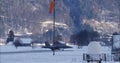 Swiss F-18 Hornet After Air Patrol Mission for World Economic Forum Security