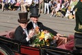 Swiss Federal councillor Ueli Maurer in a horse-drawn carriage