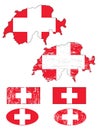 Swiss flag set