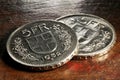 Swiss 5 FR silver coins Royalty Free Stock Photo