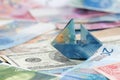 Swiss france folded as boat on world currencies