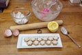 Swiss or German style cinnamon star shaped Christmas cookies kno