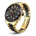 Swiss golden wrist watch