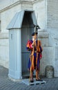 Swiss Guard at the entrance of Basilica