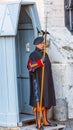 Swiss Guard Saint Peter`s Basilica Vatican Rome Italy Royalty Free Stock Photo