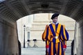 Swiss Guard in Vatican Royalty Free Stock Photo