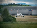 Swiss Plane Take Off at ZÃÂ¼rich Airport Switzerland Royalty Free Stock Photo