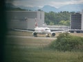 Swiss Plane Take Off at ZÃÂ¼rich Airport Switzerland Royalty Free Stock Photo