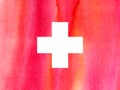 Swiss international day background. Switzerland Independence Day. Switzerland flag.