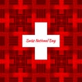 Swiss international day background.