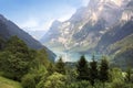 Swiss lake Klontal Royalty Free Stock Photo