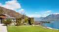 Swiss landscape: garden Royalty Free Stock Photo