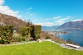 Swiss landscape: garden Royalty Free Stock Photo