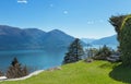 Swiss landscape: garden Royalty Free Stock Photo