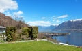 Swiss landscape: garden Royalty Free Stock Photo